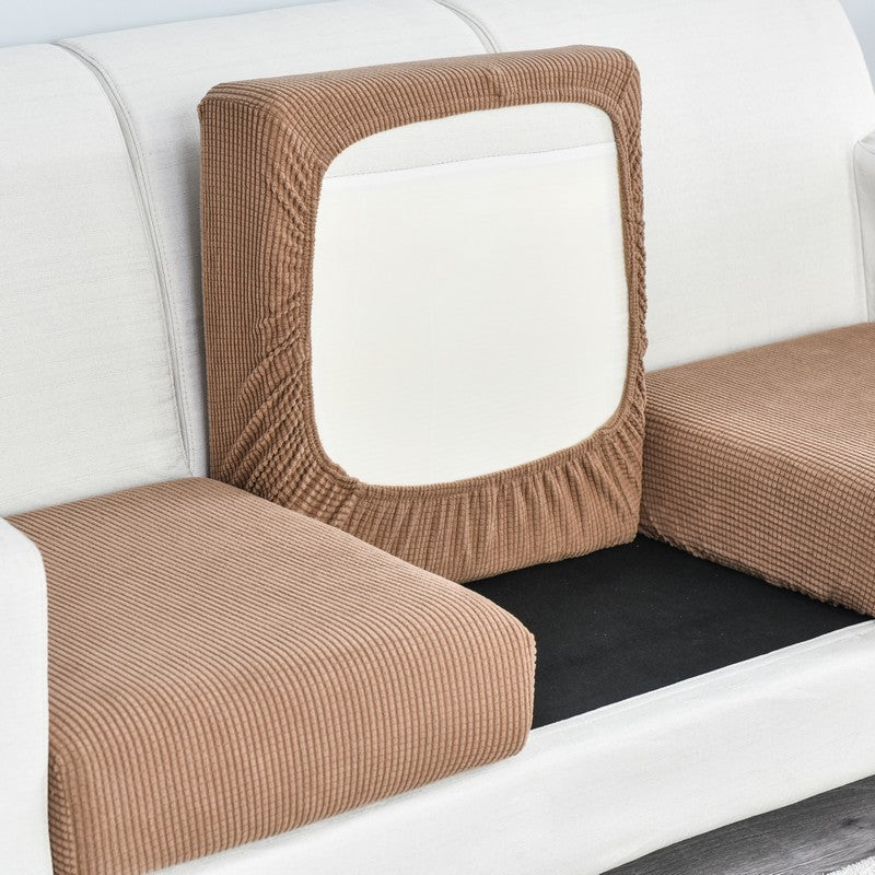 Anyhouz Sofa Cover Camel Polyester Thick Stretchable Cushion For Living Room 1Pc Normal Size 95-120cm-Slipcovers-PEROZ Accessories