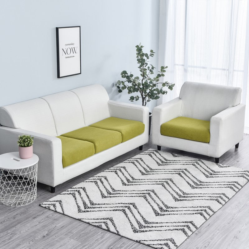 Anyhouz Sofa Cover Green Polyester Thick Stretchable Cushion For Living Room 1Pc Enlarge Size 60-90cm-Slipcovers-PEROZ Accessories