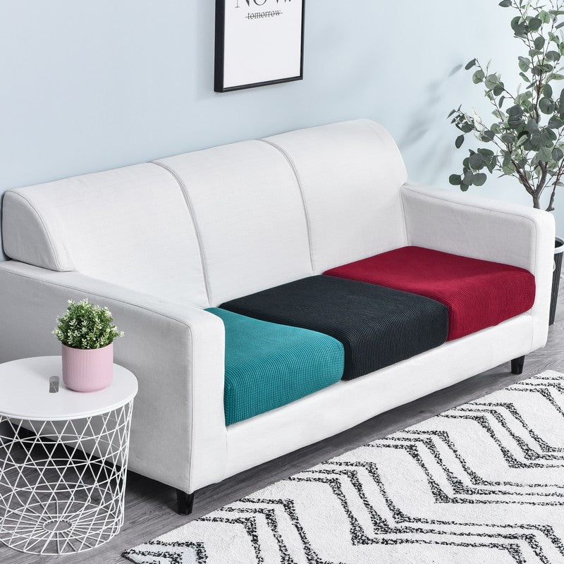 Anyhouz Sofa Cover Teal Blue Polyester Thick Stretchable Cushion For Living Room 1Pc Enlarge Size 90-130cm-Slipcovers-PEROZ Accessories
