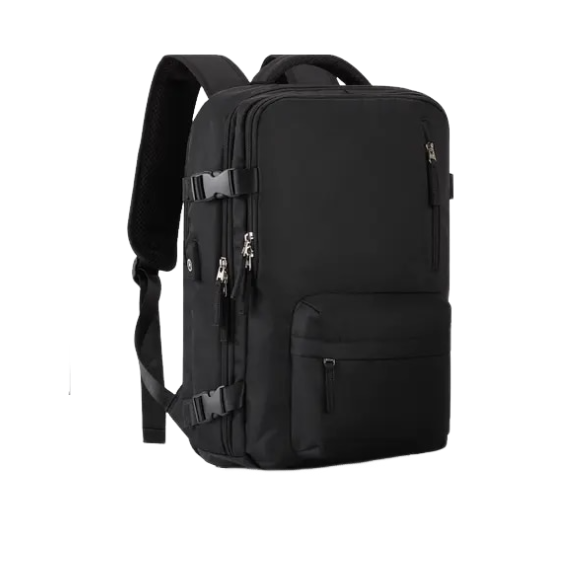Anypack Backpack Black Bag Large Capacity Multi-Function Suitcase USB Charging School Luggage Lightweight-Backpacks-PEROZ Accessories