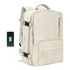 Anypack Backpack Beige Bag Large Capacity Multi-Function Suitcase USB Charging School Luggage Lightweight-Backpacks-PEROZ Accessories