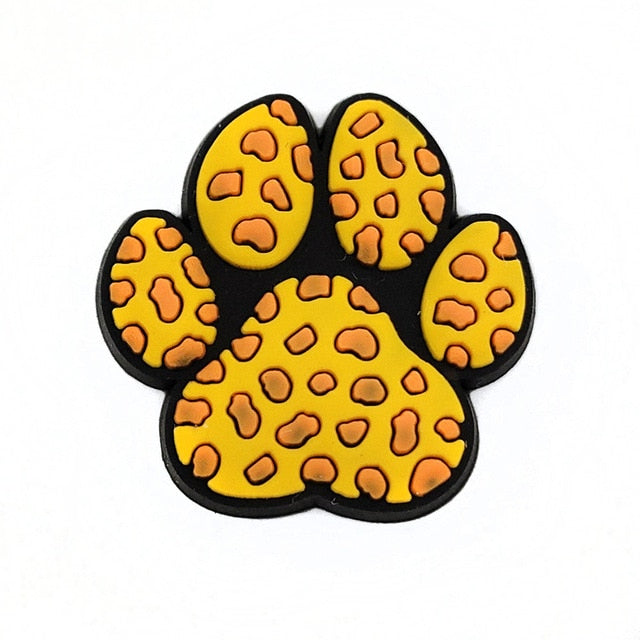 Anykidz 20pcs Random Color Tiger Design Shoe Charm Accessories Jeans Clogs Pendants Designer Ornament Jibbitz for Crocs-Shoe Charms-PEROZ Accessories