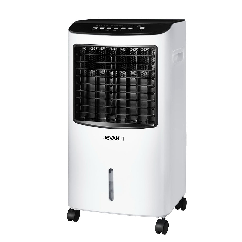 Devanti Evaporative Air Cooler Conditioner Portable 8L Cooling Fan Humidifier-Appliances > Air Conditioners-PEROZ Accessories