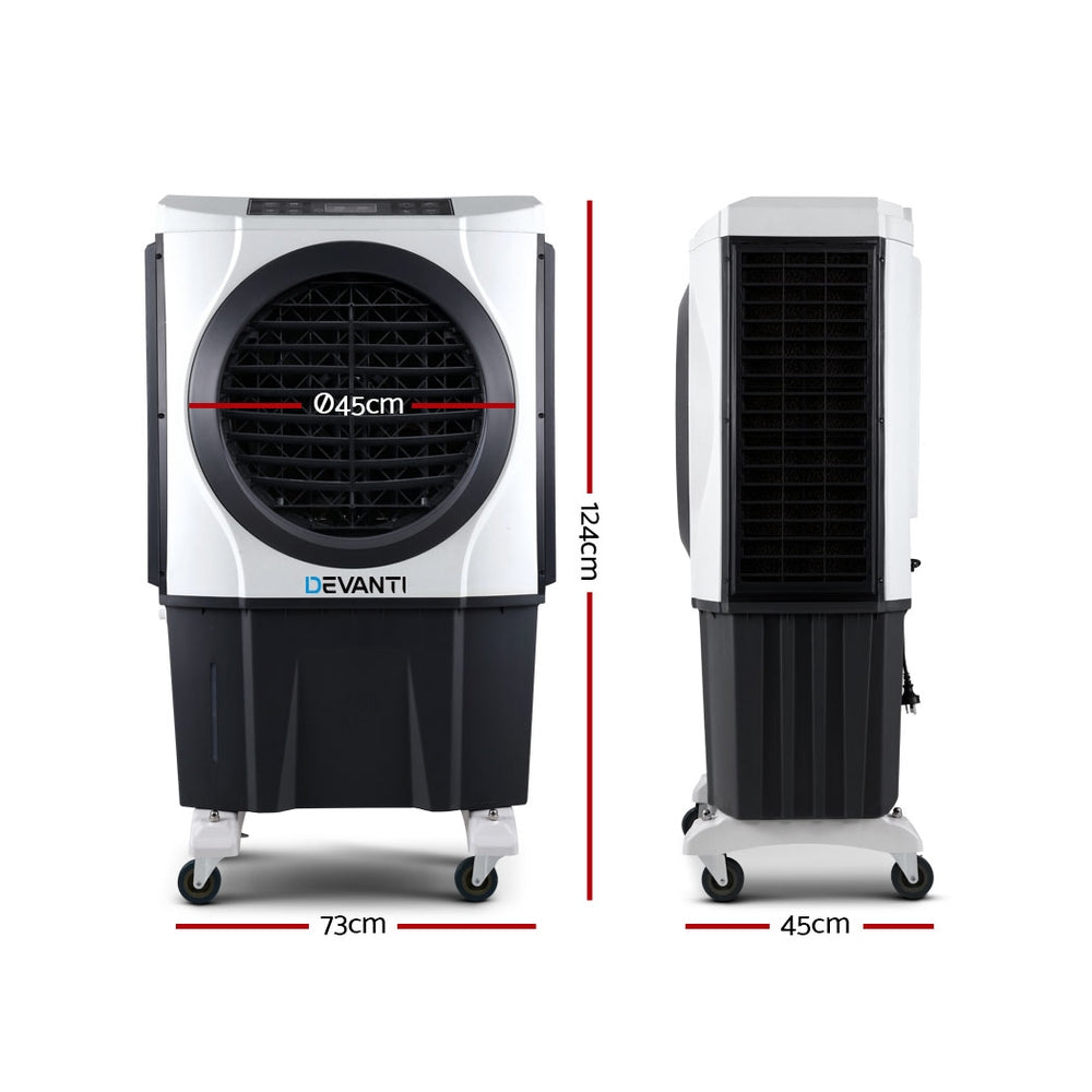 Devanti Evaporative Air Cooler Industrial Conditioner Commercial Fan Purifier-Air Conditioners-PEROZ Accessories