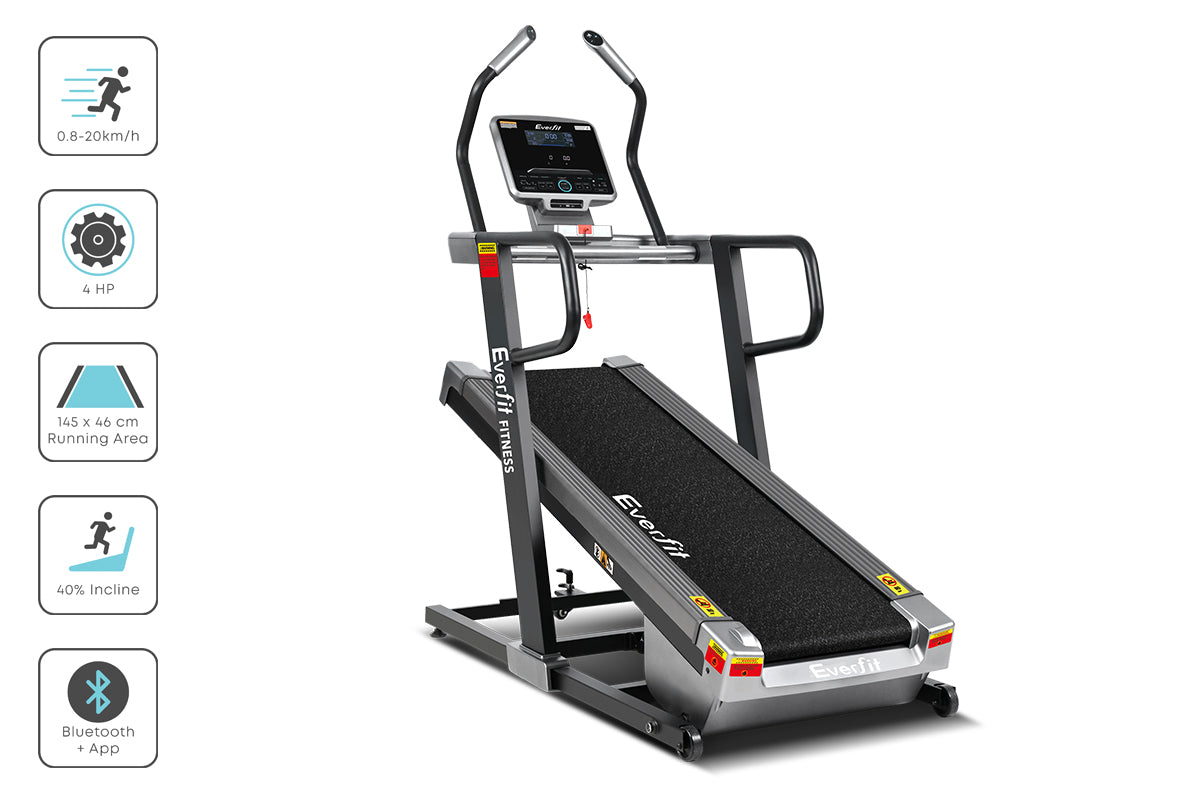 Everfit Electric Treadmill Auto Incline Trainer CM01 40 Level Incline Gym Exercise Running Machine Fitness-Sports & Fitness > Fitness Accessories-PEROZ Accessories