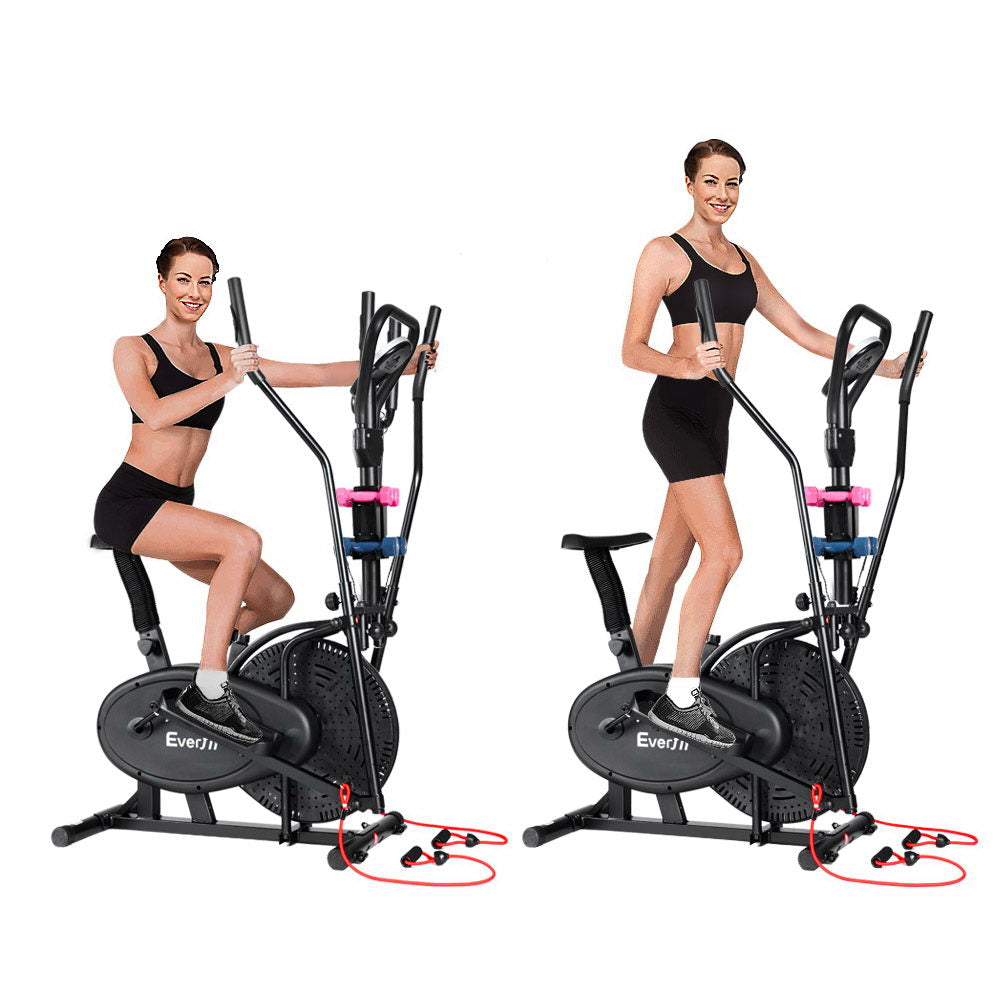 Everfit 6in1 Elliptical Cross Trainer Exercise Bike Bicycle Home Gym Fitness Machine Running Walking-Sports & Fitness > Fitness Accessories-PEROZ Accessories