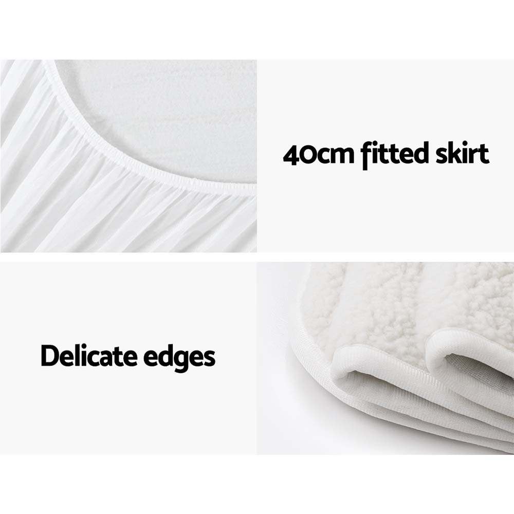 Giselle Bedding Double Size Electric Blanket Fleece-Electric Throw Blanket-PEROZ Accessories