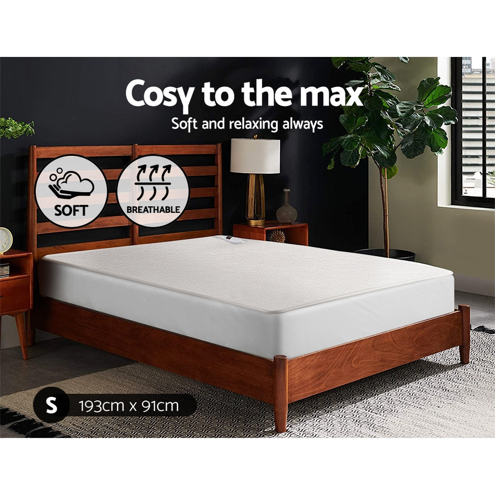 Giselle Bedding Single Size Electric Blanket Fleece-Electric Throw Blanket-PEROZ Accessories