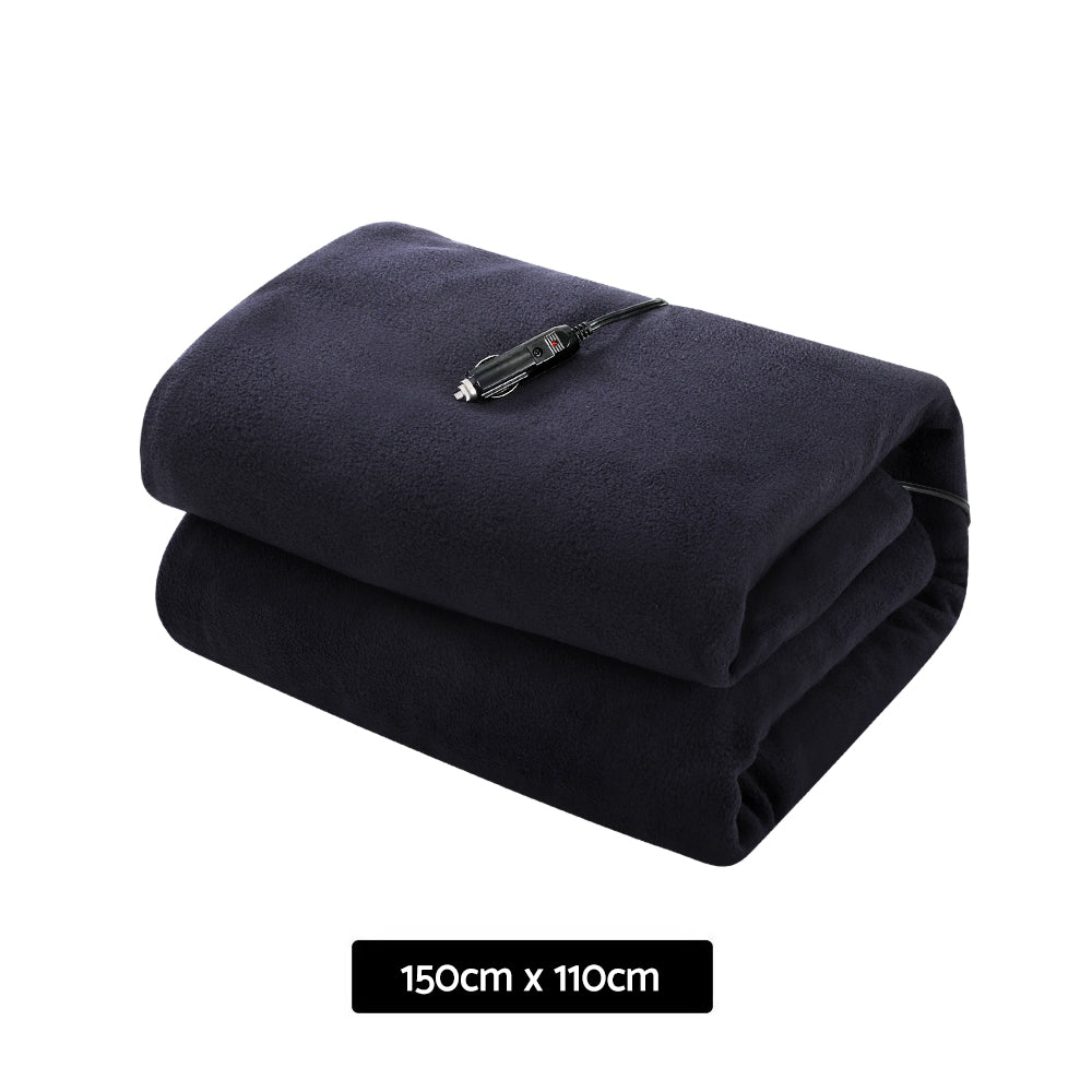 Giselle Electric Heated Blanket Car Truck Throw Rug Travel Camping 12V DC Aut-Electric Throw Blanket-PEROZ Accessories