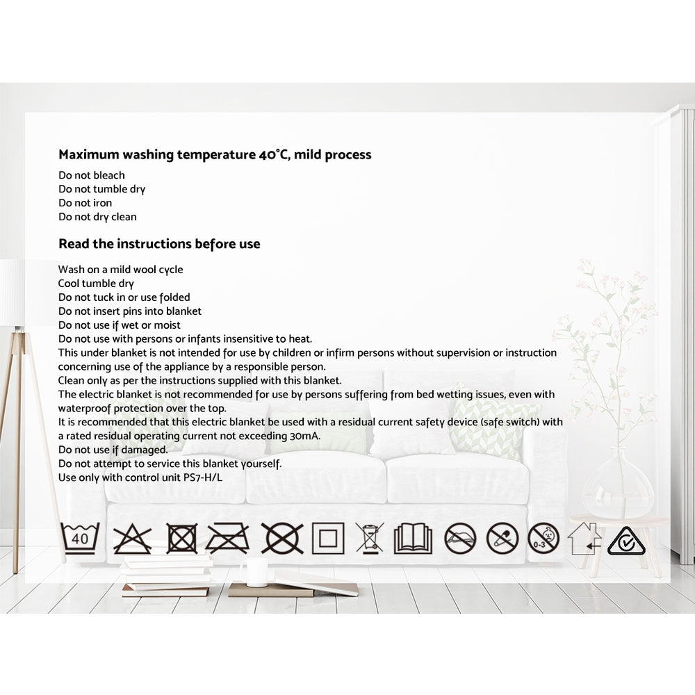 Giselle Bedding Electric Throw Rug Flannel Snuggle Blanket Washable Heated Grey and White Checkered-Electric Throw Blanket-PEROZ Accessories