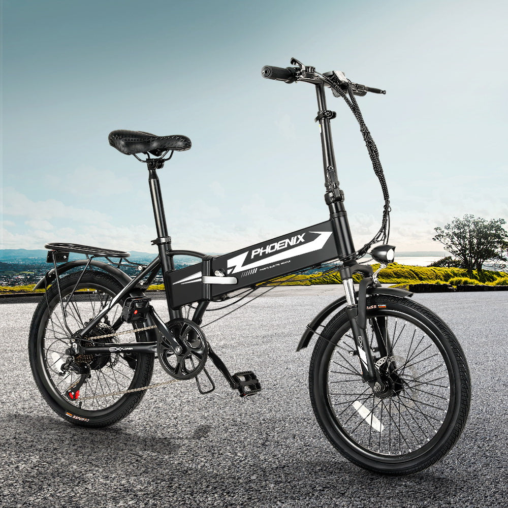 Phoenix Folding 20" Electric Bike Urban Bicycle eBike Removable Battery-Sports & Fitness > Bikes & Accessories-PEROZ Accessories