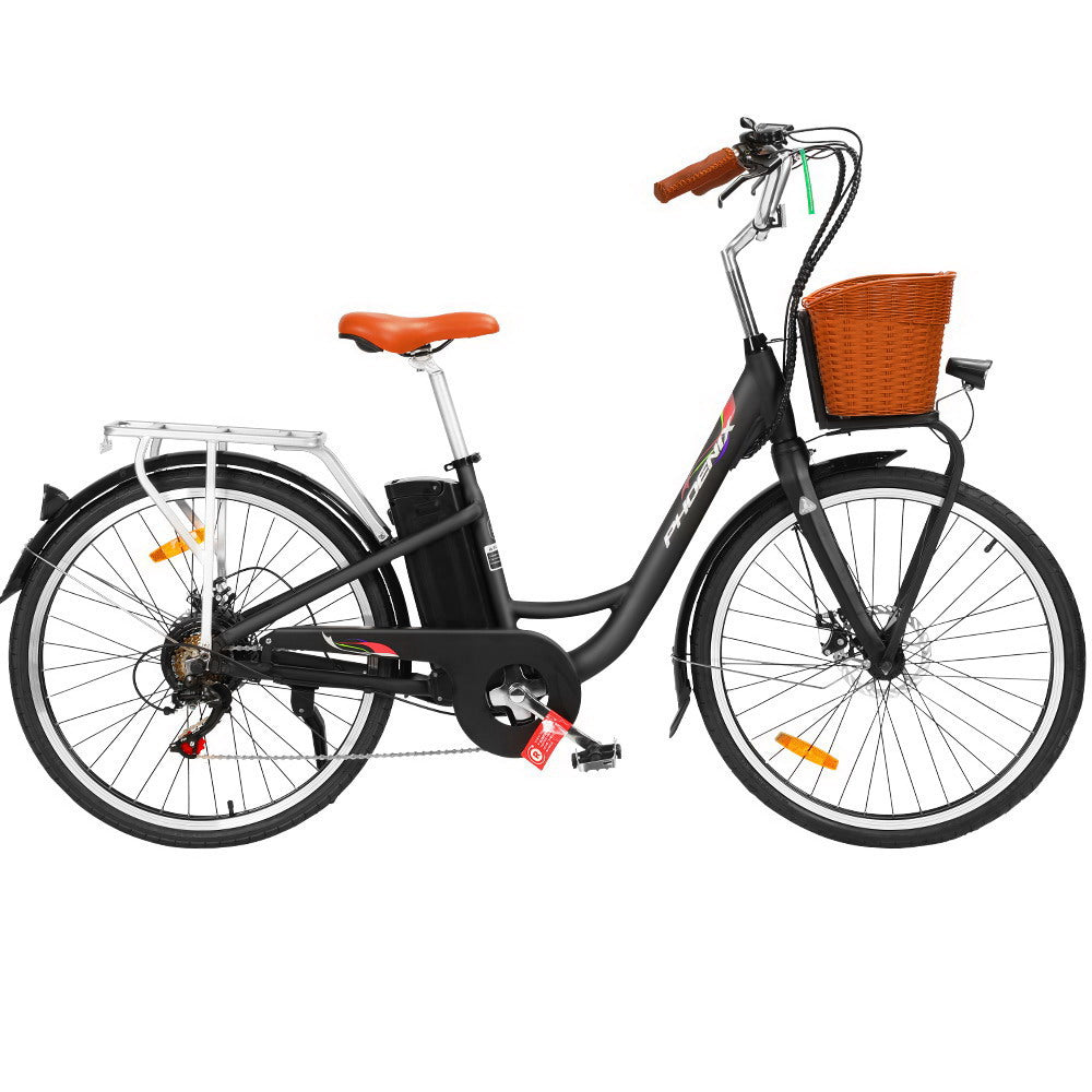 Phoenix 26 inch Electric Bike City Bicycle eBike e-Bike Urban Bikes-Sports & Fitness > Bikes & Accessories-PEROZ Accessories