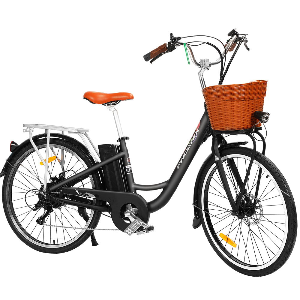 Phoenix 26 inch Electric Bike City Bicycle eBike e-Bike Urban Bikes-Sports & Fitness > Bikes & Accessories-PEROZ Accessories