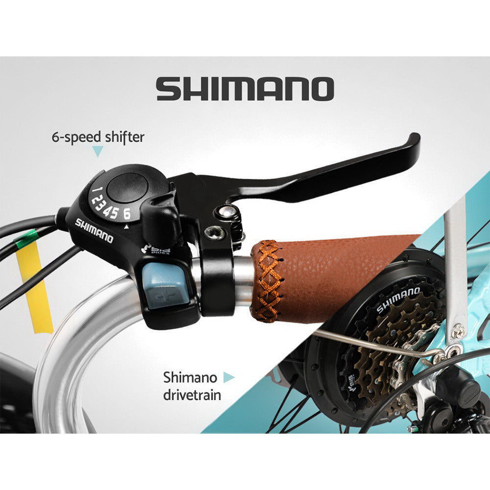 Phoenix 26 inch Electric Bike City Bicycle eBike e-Bike Urban Blue-Sports & Fitness > Bikes & Accessories-PEROZ Accessories