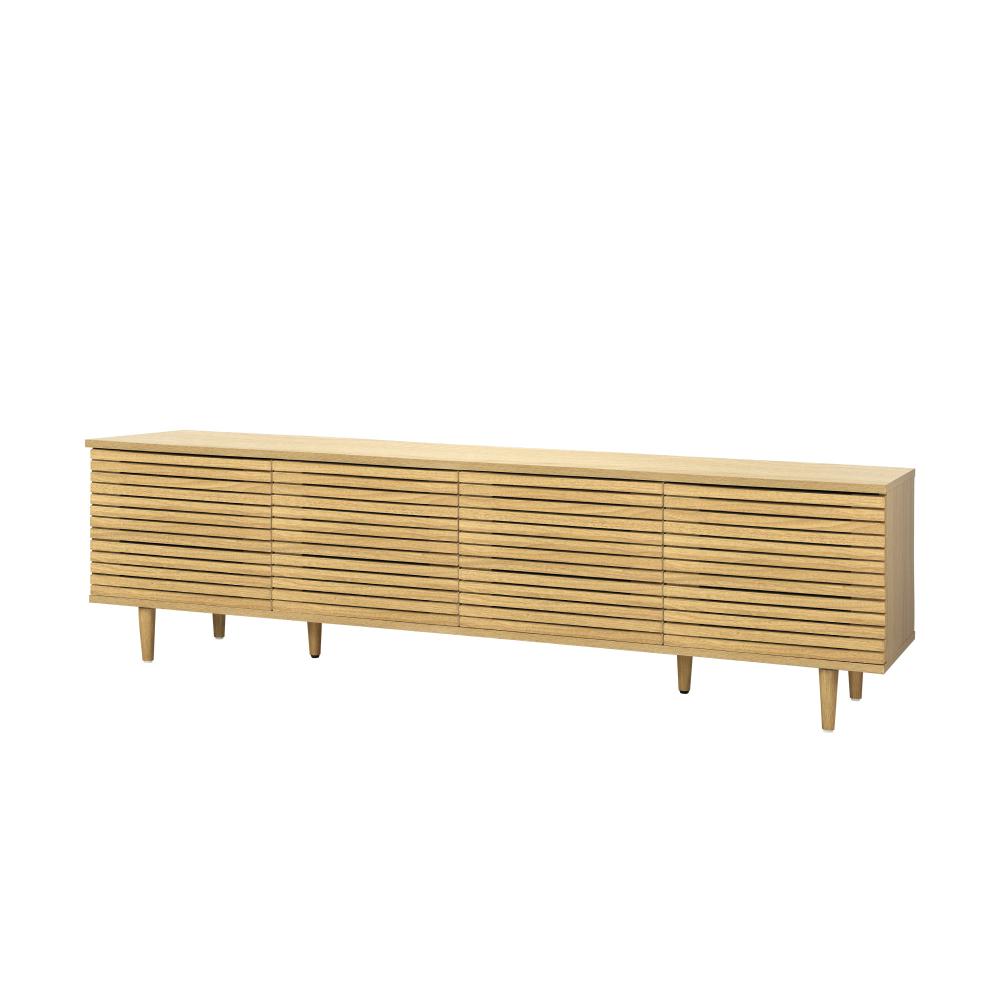 Oikiture TV Cabinet Entertainment Unit Stand Storage Unique Door Furniture 160CM-Entertainment Unit-PEROZ Accessories