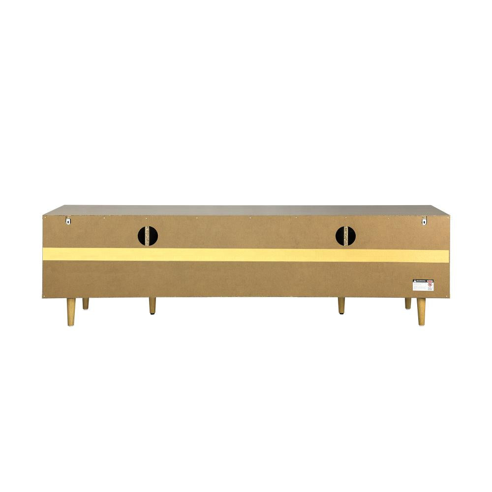 Oikiture TV Cabinet Entertainment Unit Stand Storage Unique Door Furniture 160CM-Entertainment Unit-PEROZ Accessories