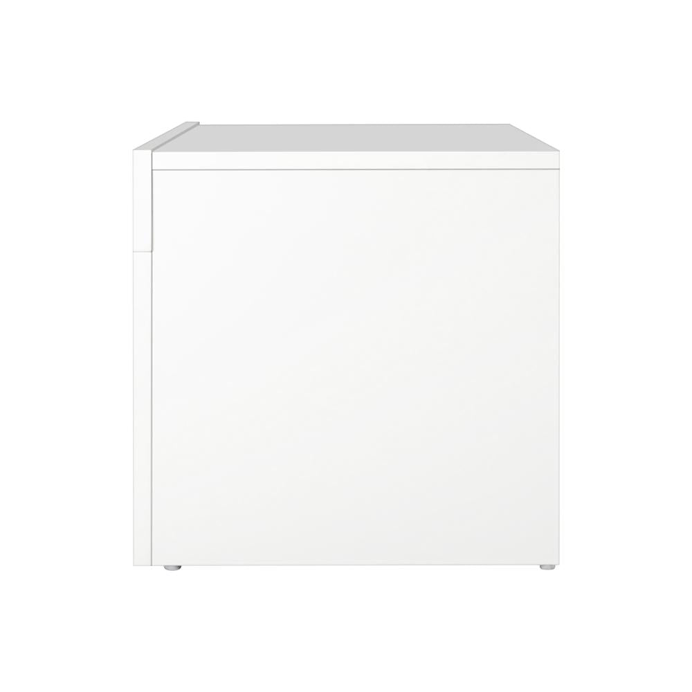 Oikiture TV Cabinet Entertainment Unit Stand RGB LED Gloss Furniture 130cm White-Entertainment Unit-PEROZ Accessories