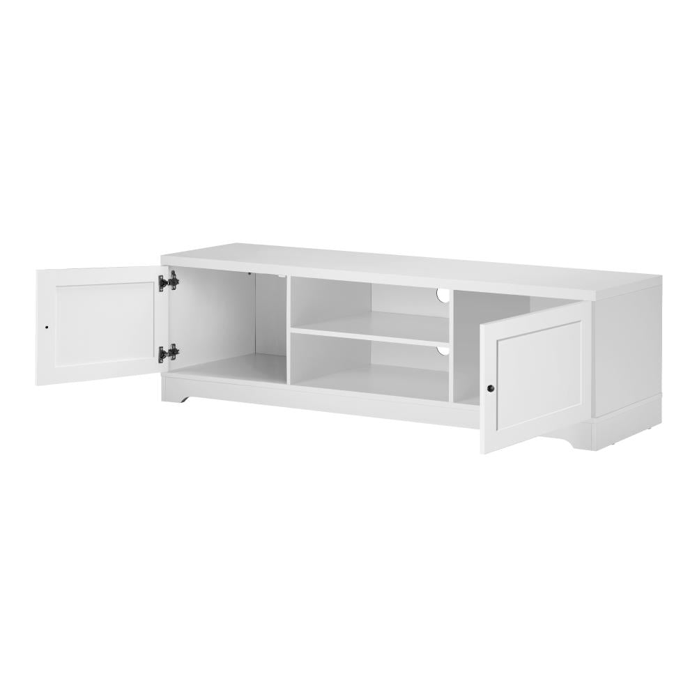 Oikiture TV Cabinet Entertainment Unit Stand Storage Hamptons Furniture 160CM-Entertainment Unit-PEROZ Accessories
