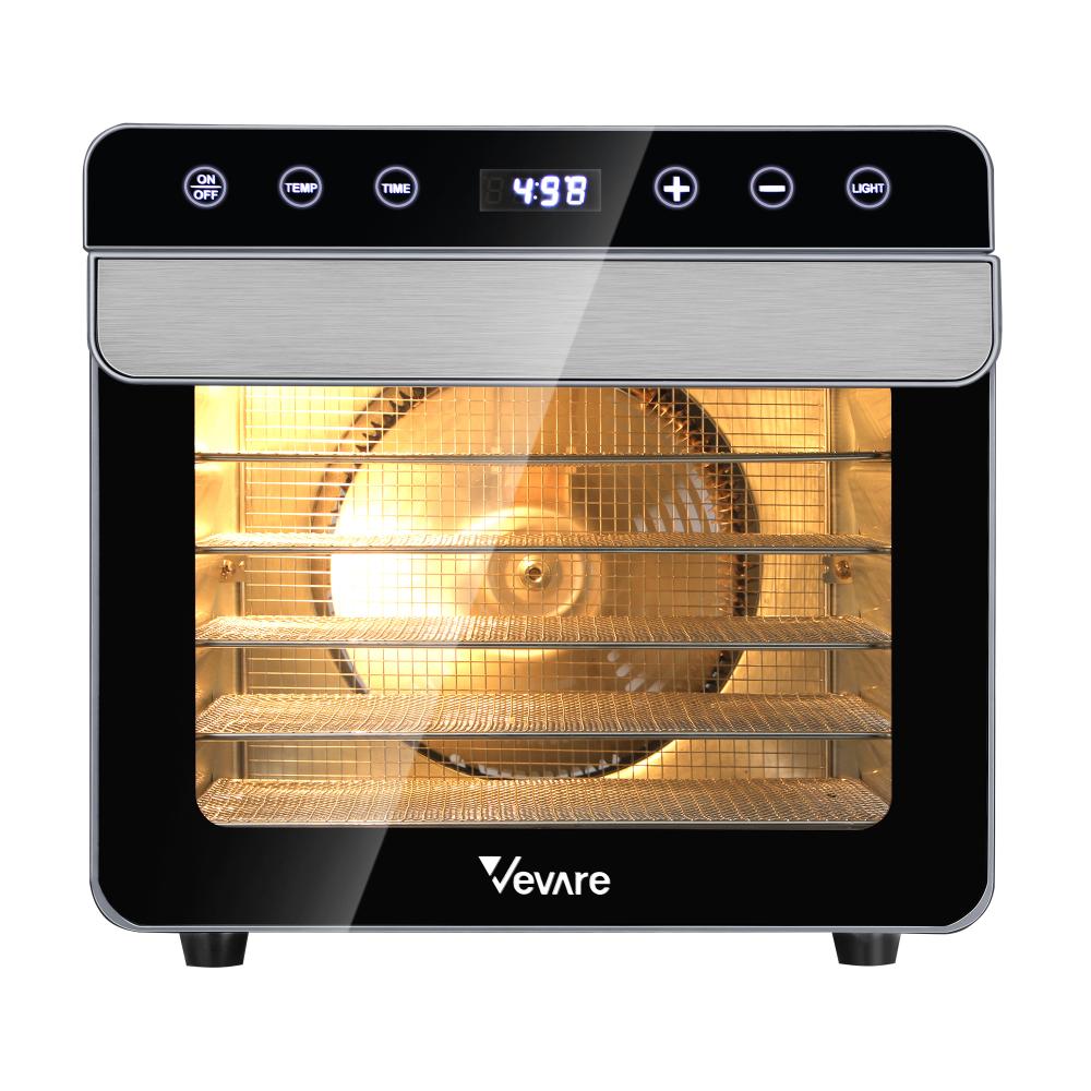 Vevare Food Dehydrators Stainless Steel Jerky Dehydrator Fruit Dryer 6 Trays-Food Dehydrator-PEROZ Accessories