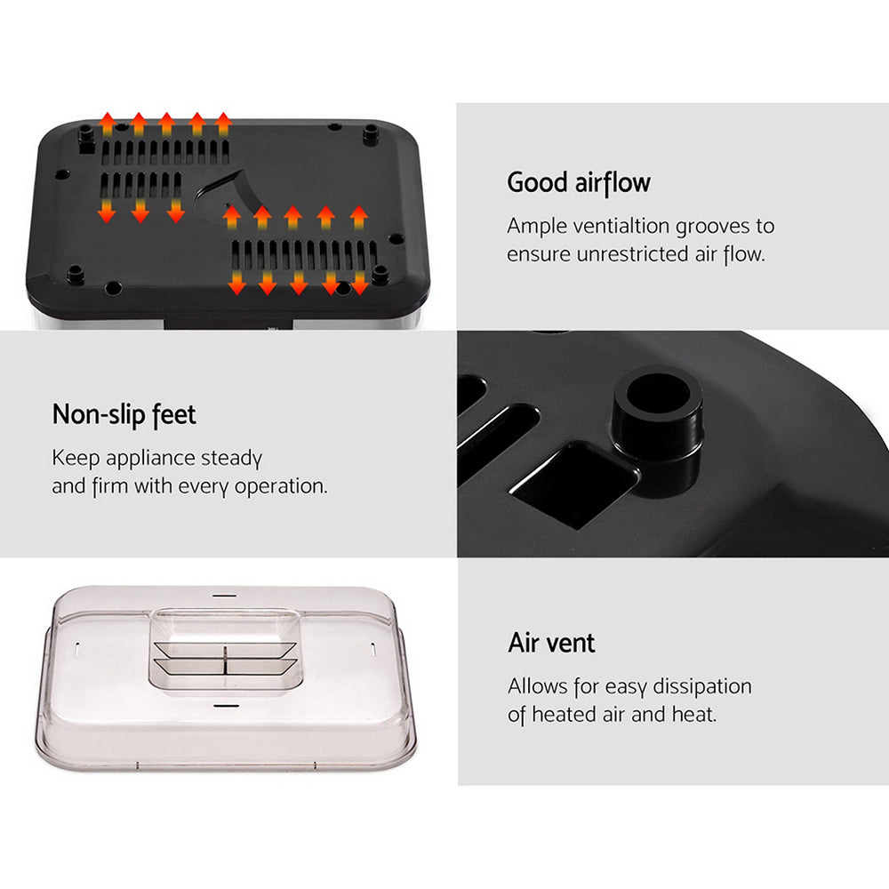 Devanti Food Dehydrator with 7 Trays - Silver-Appliances > Kitchen Appliances-PEROZ Accessories