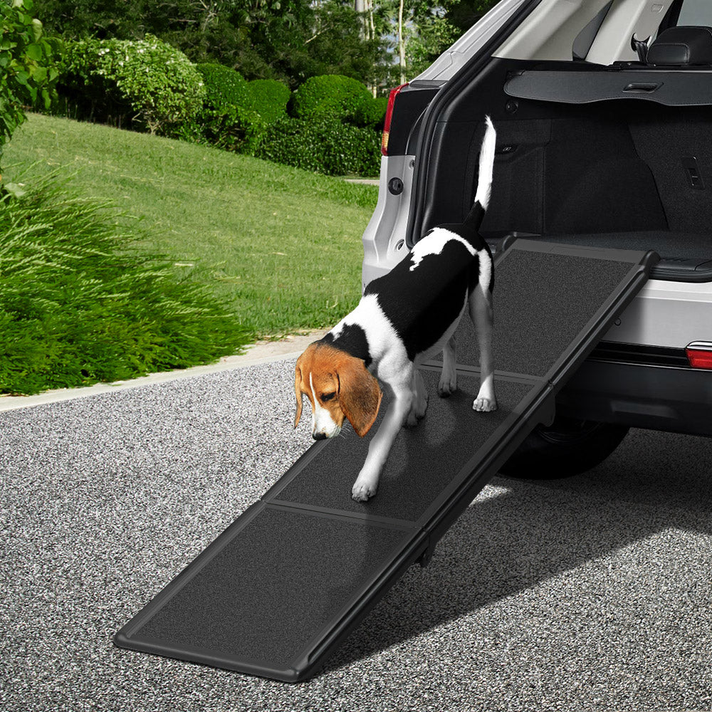 i.Pet Dog Ramp Pet Stairs Steps Car Travel SUV Ladder Foldable Portable Adjustable-Pet Care > Dog Supplies-PEROZ Accessories
