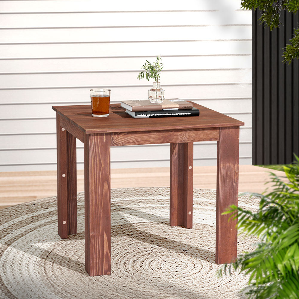 Gardeon Coffee Side Table Wooden Desk Outdoor Furniture Camping Garden Brown-Furniture > Outdoor-PEROZ Accessories