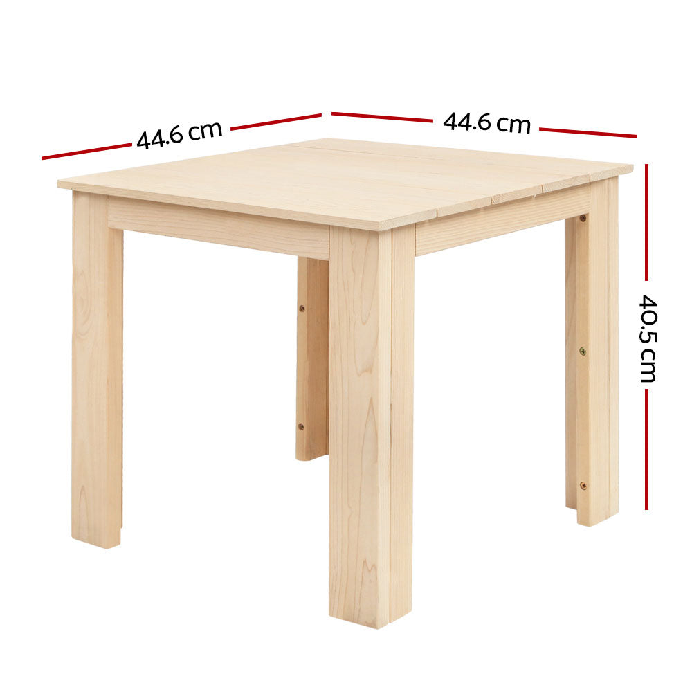 Gardeon Wooden Outdoor Side Beach Table-Furniture > Outdoor-PEROZ Accessories