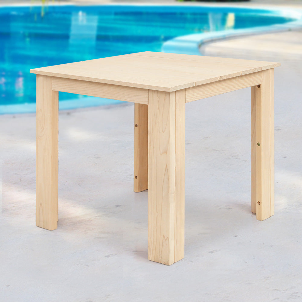 Gardeon Wooden Outdoor Side Beach Table-Furniture > Outdoor-PEROZ Accessories