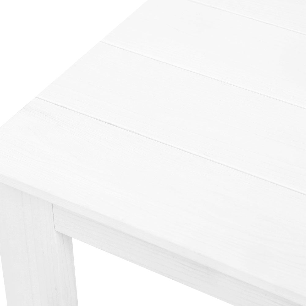 Gardeon Outdoor Side Beach Table - White-Furniture > Outdoor-PEROZ Accessories