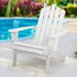 Gardeon Outdoor Sun Lounge Beach Chairs Table Setting Wooden Adirondack Patio - White-Furniture > Outdoor-PEROZ Accessories