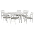 Gardeon 7 Piece Outdoor Dining Set Aluminum Table Chairs 6-seater Lounge Setting-Furniture > Outdoor-PEROZ Accessories