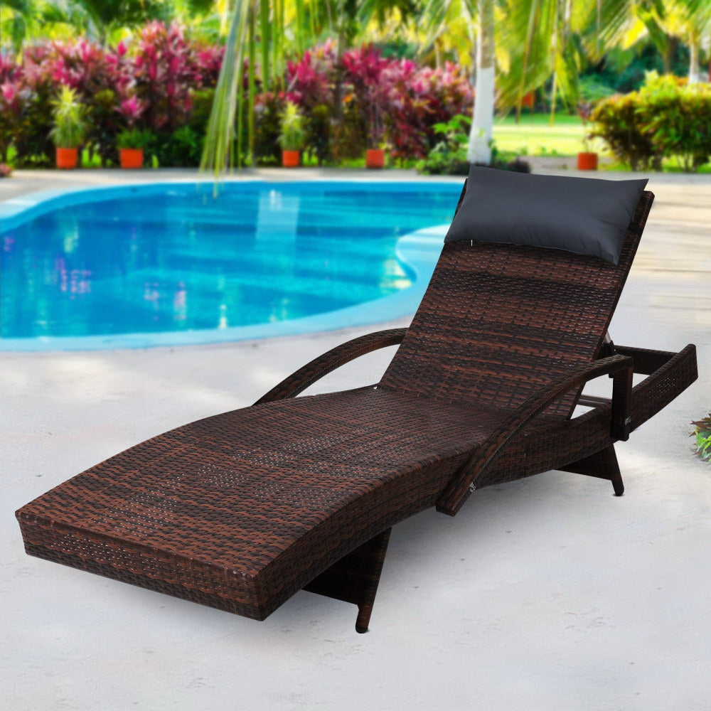 Gardeon Outdoor Sun Lounge Furniture Day Bed Wicker Pillow Sofa Set-Furniture > Outdoor-PEROZ Accessories