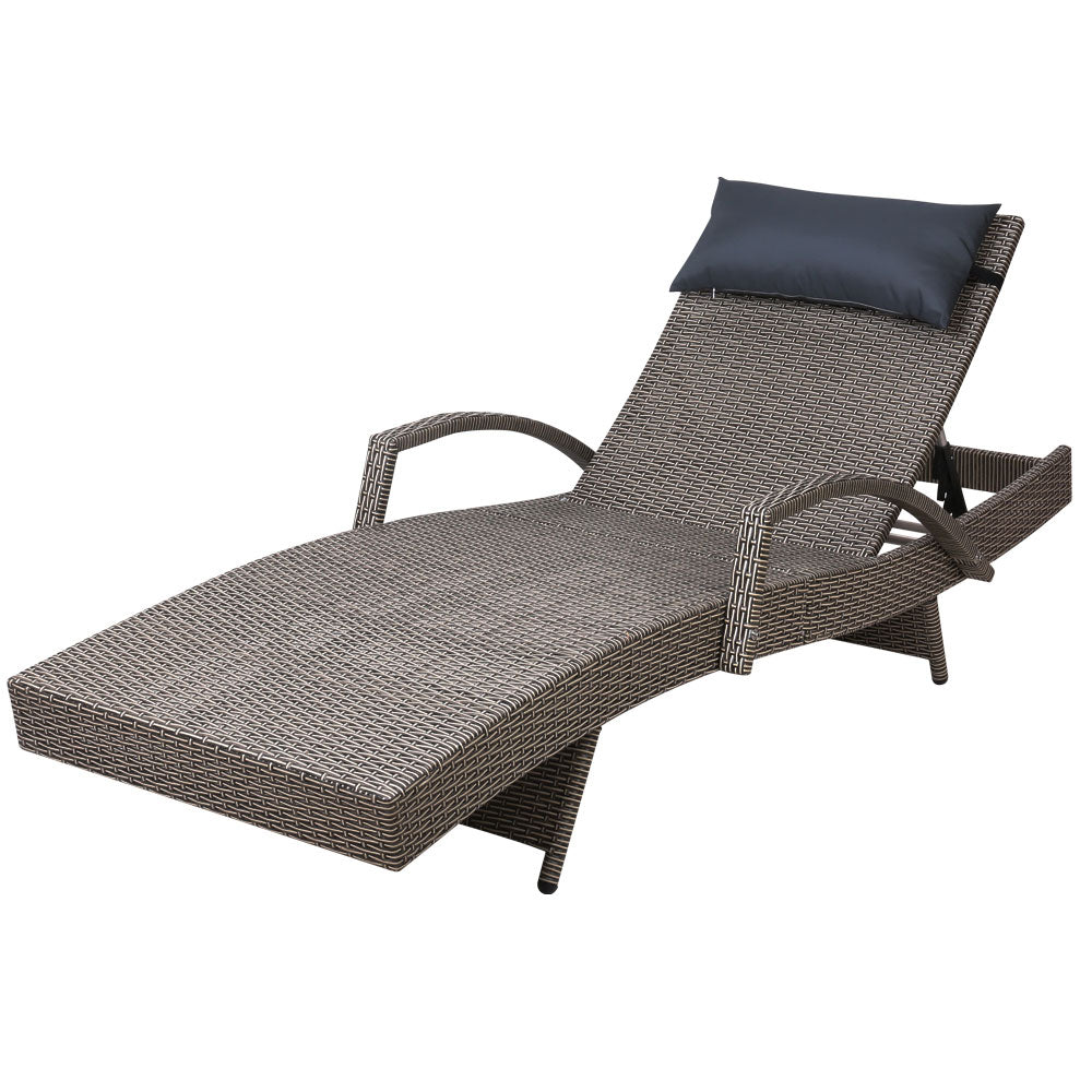 Gardeon Outdoor Sun Lounge Furniture Day Bed Wicker Pillow Sofa Set-Furniture > Outdoor-PEROZ Accessories