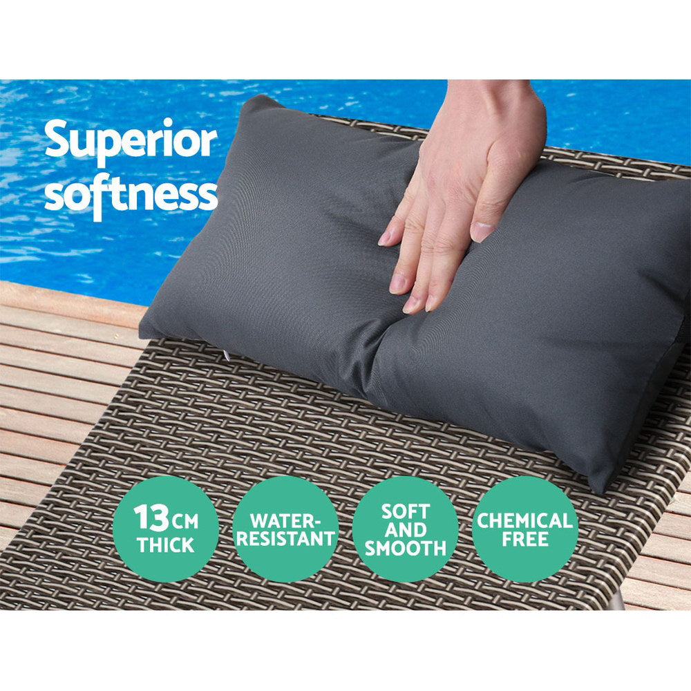 Gardeon Outdoor Sun Lounge Furniture Day Bed Wicker Pillow Sofa Set-Furniture > Outdoor-PEROZ Accessories