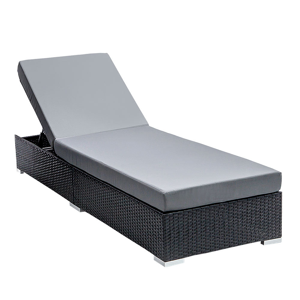 Gardeon Sun Lounge Outdoor Furniture Day Bed Wicker Rattan Garden Sofa-Furniture > Outdoor-PEROZ Accessories