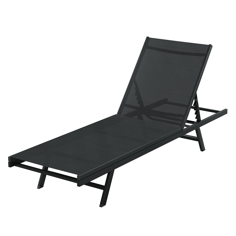 Gardeon Sun Lounger Outdoor Lounge Setting Chair Adjustable Patio Furniture Pool-Furniture > Outdoor-PEROZ Accessories