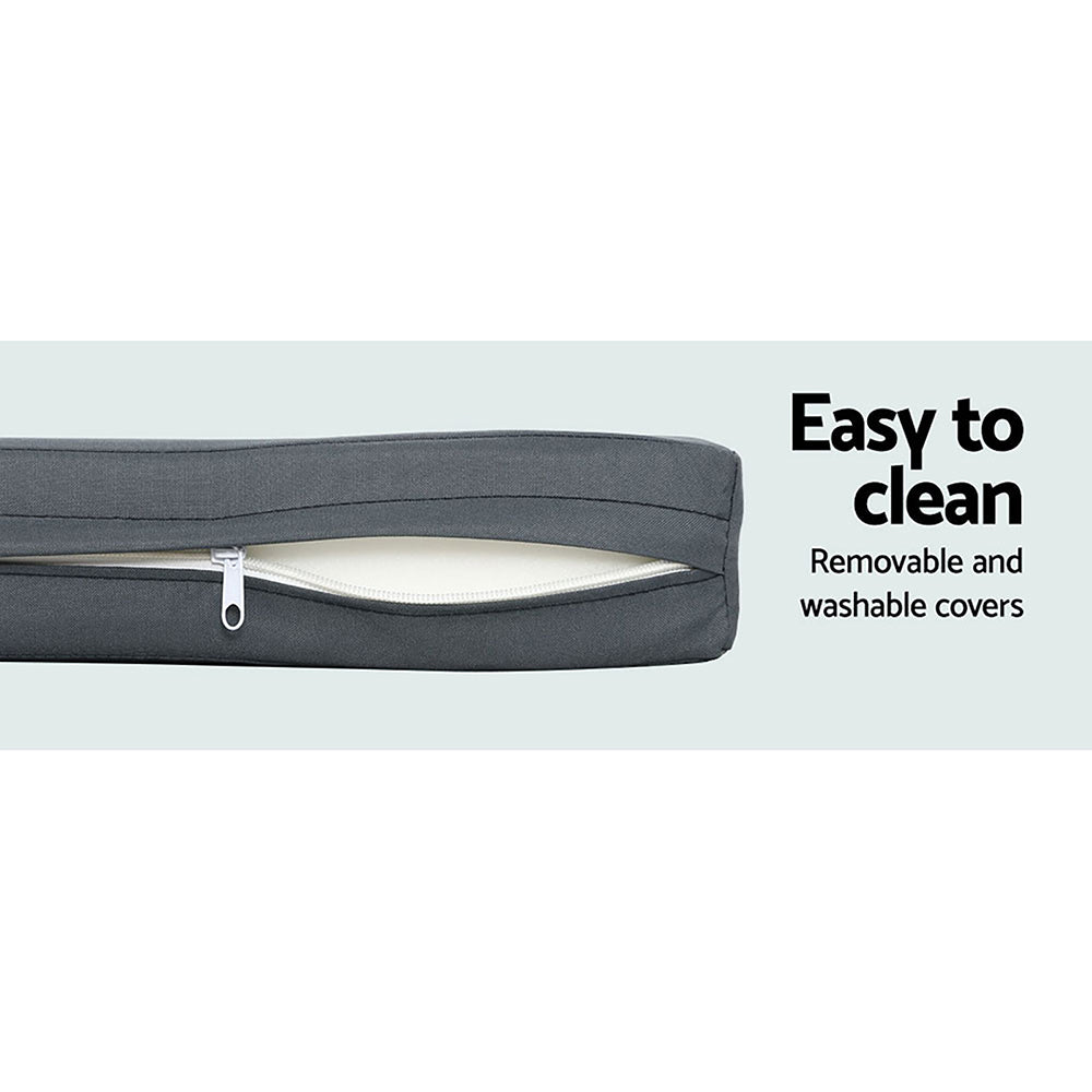 Gardeon Outdoor Furniture Patio Set Dining Sofa Table Chair Lounge Garden Wicker Grey-Furniture > Outdoor-PEROZ Accessories