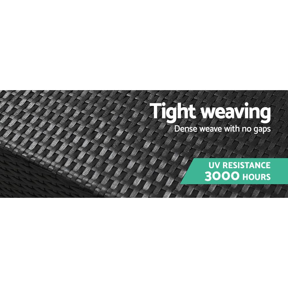 2PC Gardeon Outdoor Furniture Sofa Set Wicker Rattan Garden Lounge Chair Setting-Furniture > Outdoor-PEROZ Accessories