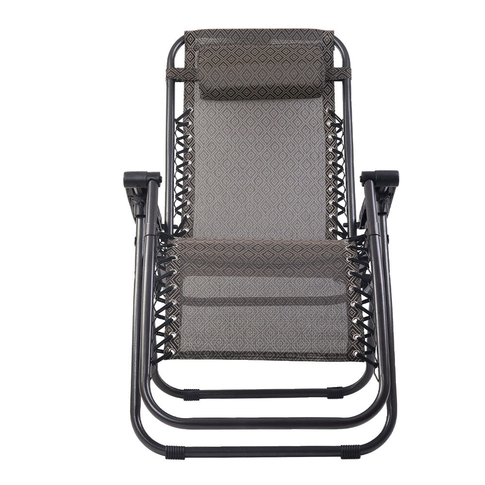 Gardeon Zero Gravity Chair 2PC Reclining Outdoor Sun Lounge Folding Camping-Furniture > Outdoor-PEROZ Accessories