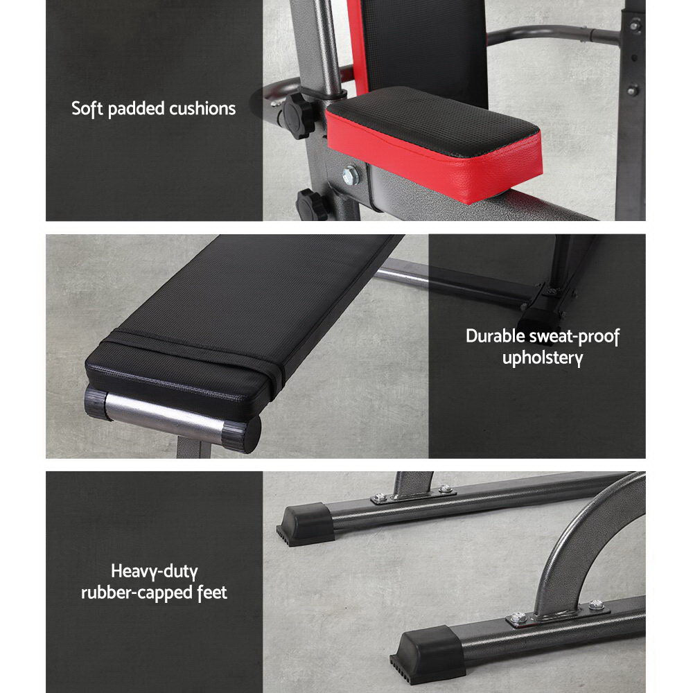 Everfit 9-IN-1 Power Tower Weight Bench Multi-Function Station-Sports & Fitness > Fitness Accessories-PEROZ Accessories