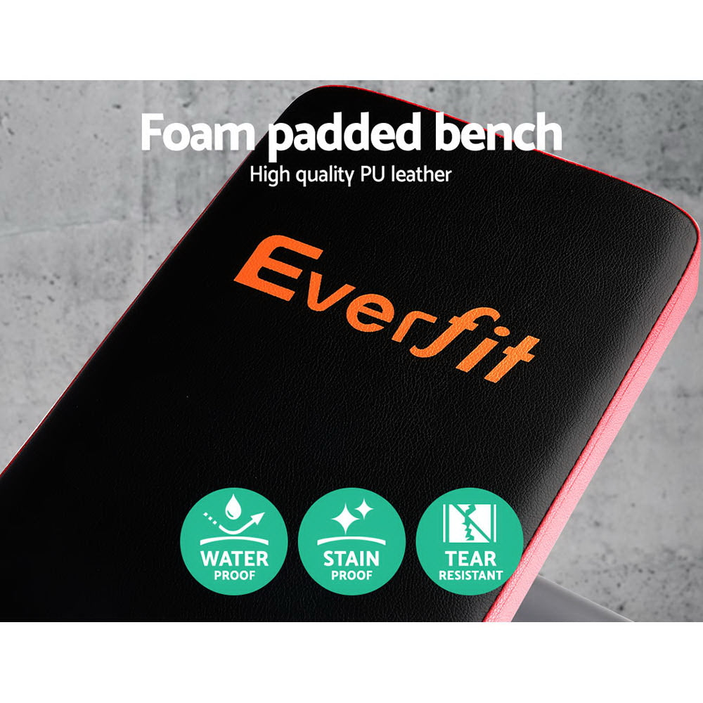 Everfit Multi-Station Weight Bench Press Weights Equipment Fitness Home Gym Red-Sports & Fitness > Fitness Accessories-PEROZ Accessories