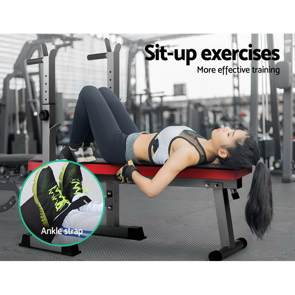 Everfit Multi-Station Weight Bench Press Weights Equipment Fitness Home Gym Red-Sports & Fitness > Fitness Accessories-PEROZ Accessories