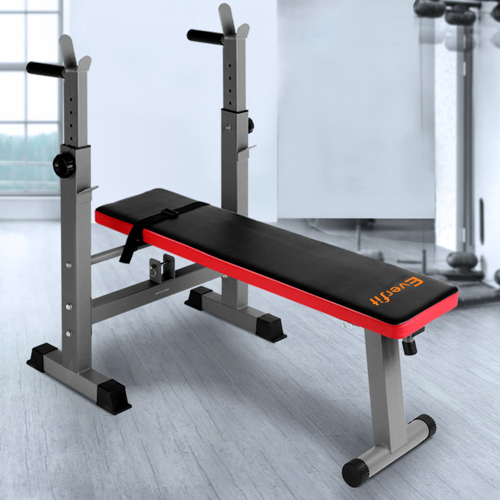 Everfit Multi-Station Weight Bench Press Weights Equipment Fitness Home Gym Red-Sports & Fitness > Fitness Accessories-PEROZ Accessories