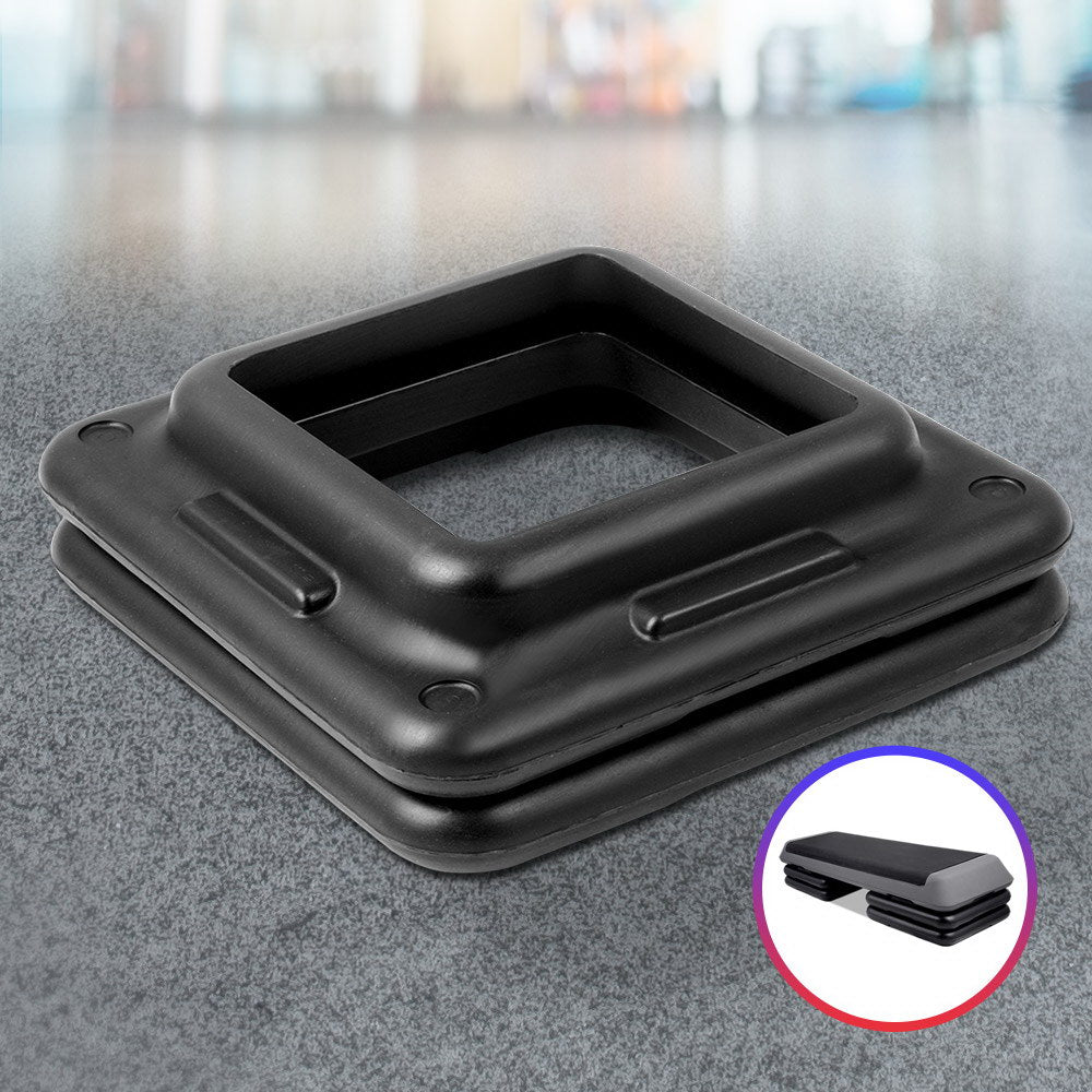 Everfit Set of 2 Aerobic Step Risers Exercise Stepper Block Fitness Gym Workout Bench-Sports & Fitness > Fitness Accessories-PEROZ Accessories