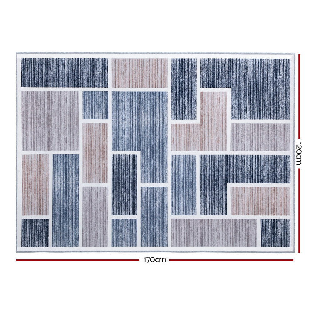 Artiss Floor Rugs 120x170 Short Pile Area Rug Large Modern Carpet Soft Grey-Home & Garden > Rugs - Peroz Australia - Image - 2