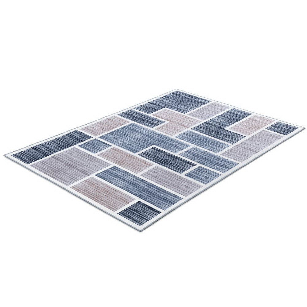 Artiss Floor Rugs 120x170 Short Pile Area Rug Large Modern Carpet Soft Grey-Home & Garden > Rugs - Peroz Australia - Image - 3