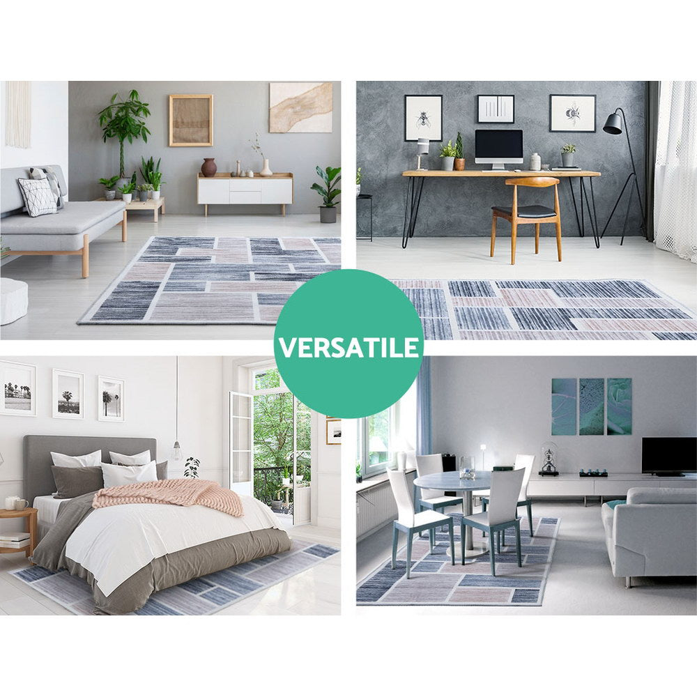 Artiss Short Pile Floor Rug 200x290cm Oblo-Home & Garden > Rugs - Peroz Australia - Image - 6