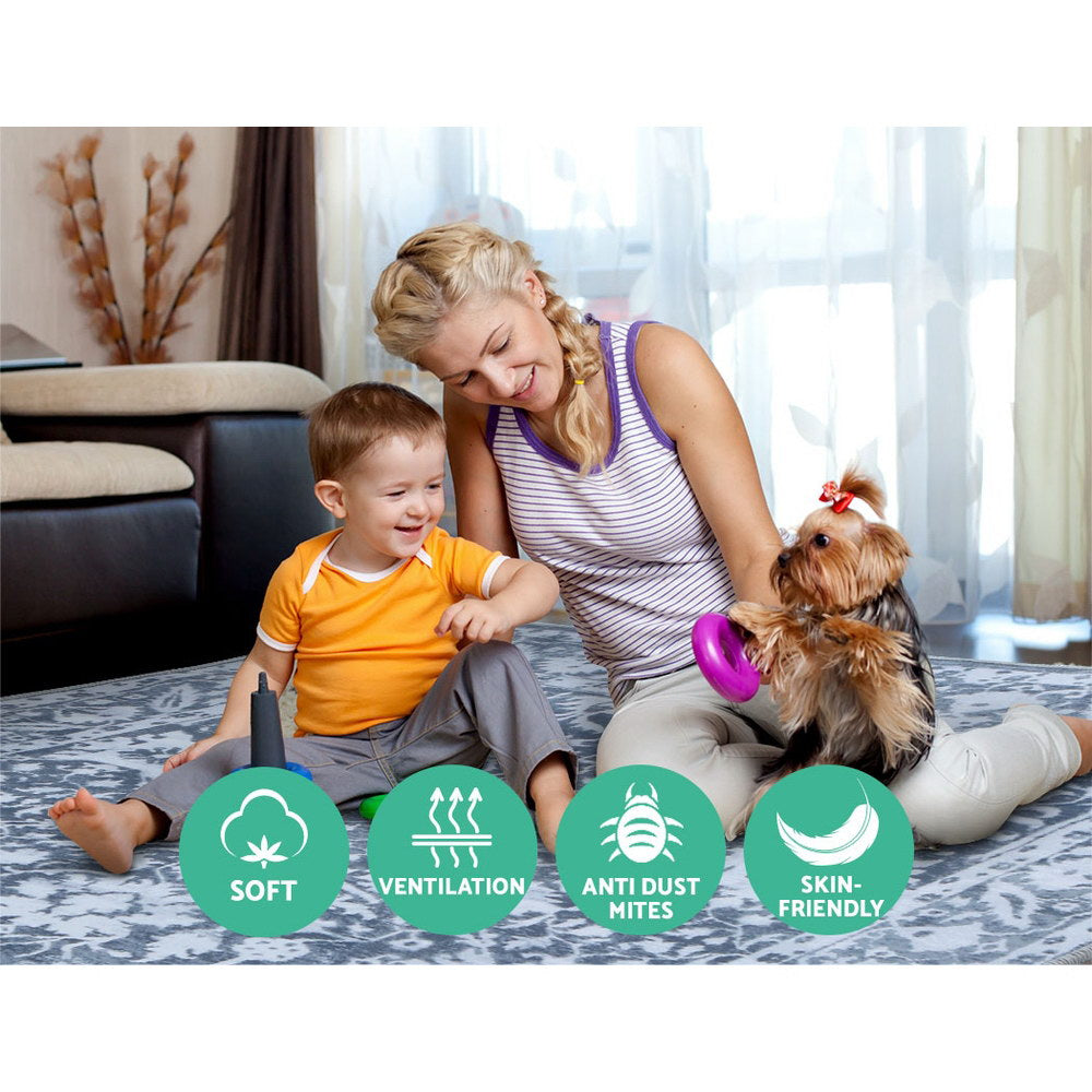 Artiss Floor Rugs 160 x 230 Living Room Bedroom Soft Large Carpet Rug Short Pile-Home & Garden > Rugs - Peroz Australia - Image - 5