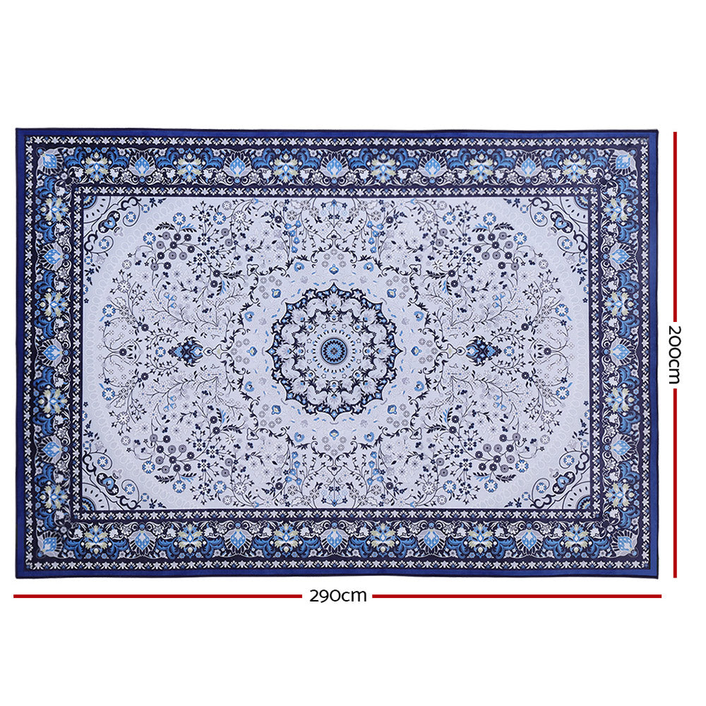 Artiss Floor Rugs Rug 200 x 290 Area Large Modern Carpet Soft Blue Living Room-Home & Garden > Rugs - Peroz Australia - Image - 2