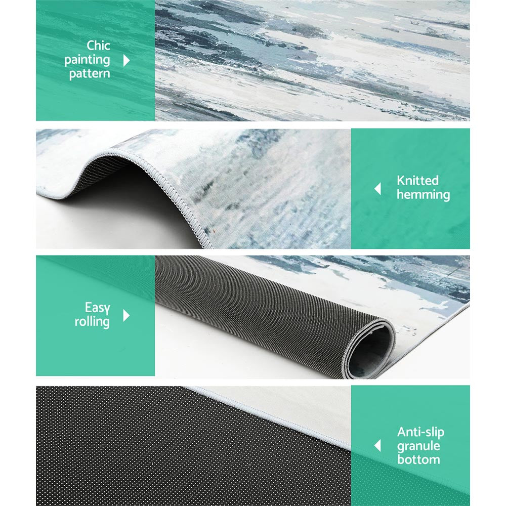 Artiss Poca Floor Rug Area Rug 200 x 290 cm Carpet Mordern Short Pile Washable-Home & Garden > Rugs - Peroz Australia - Image - 4